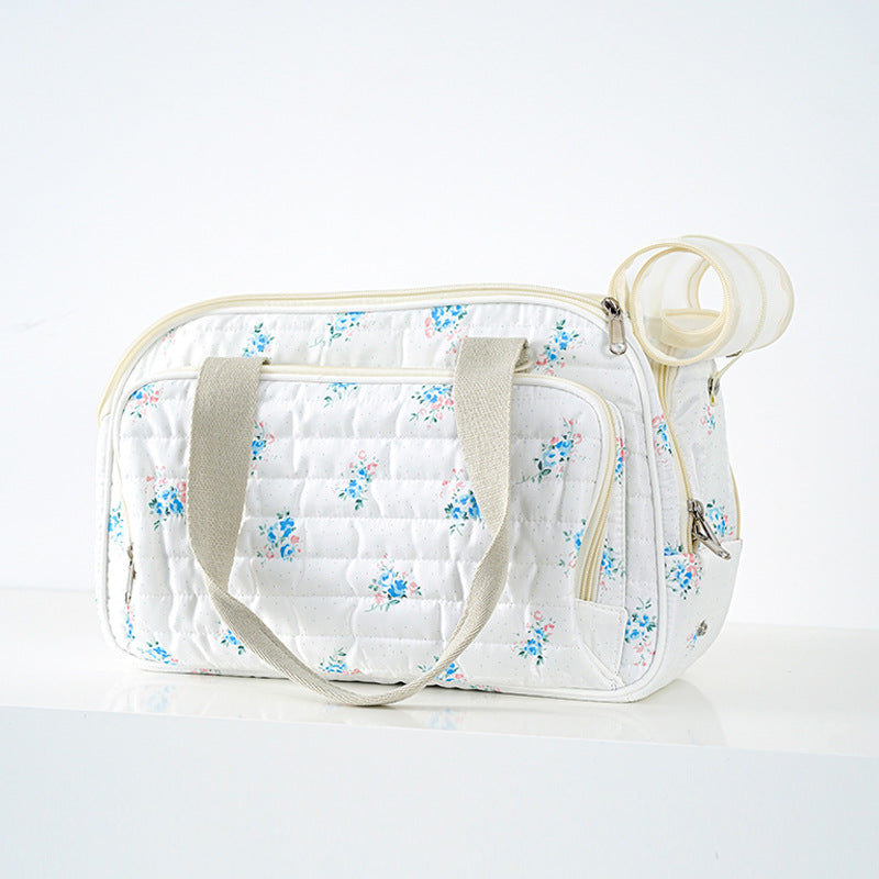 KFX-4213053 Portable Canvas Crossbody Dog Carrier Bag - Small Pet Travel Shoulder Bag in Blue
