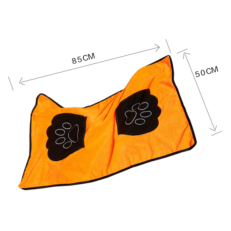 KFX-4216253 Absorbent Quick-Drying Bath Towel for Cats and Dogs – Multi-Color Cotton Fiber Towel