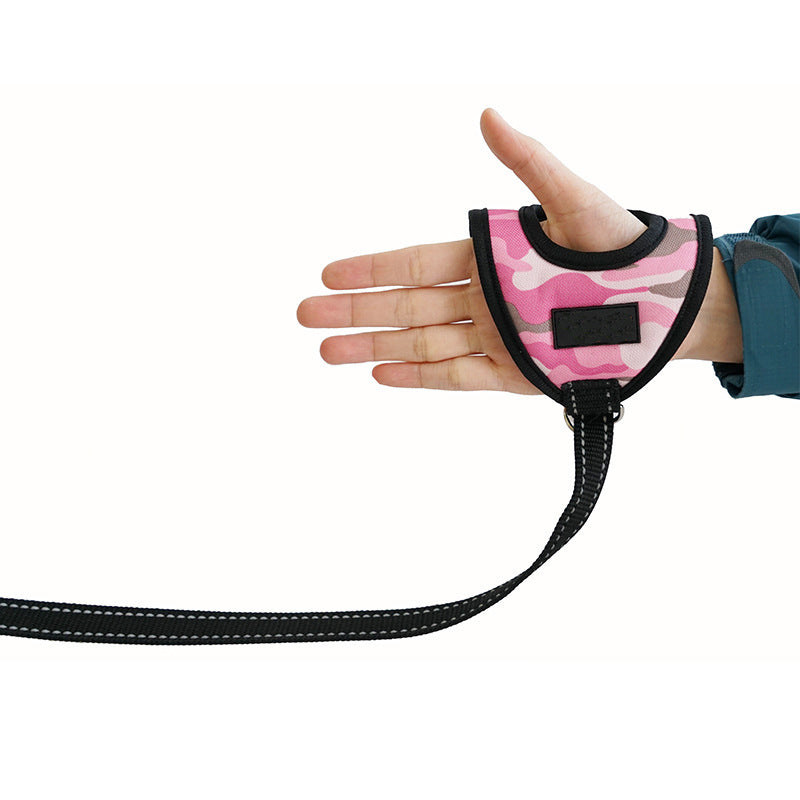KFX-4216381 Reflective Dog Harness with Adjustable Traction Tape - 140cm Rope Length, Camouflage Colors