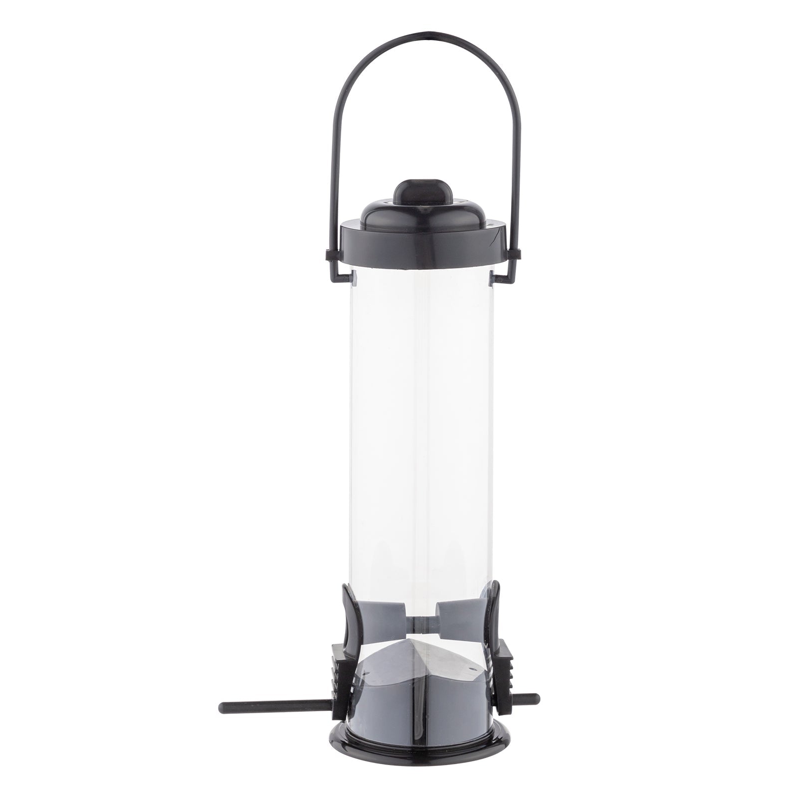 KFX-4220349 93-Inch Black Metal Bird Feeding Station with Four Hooks and Water Bowl