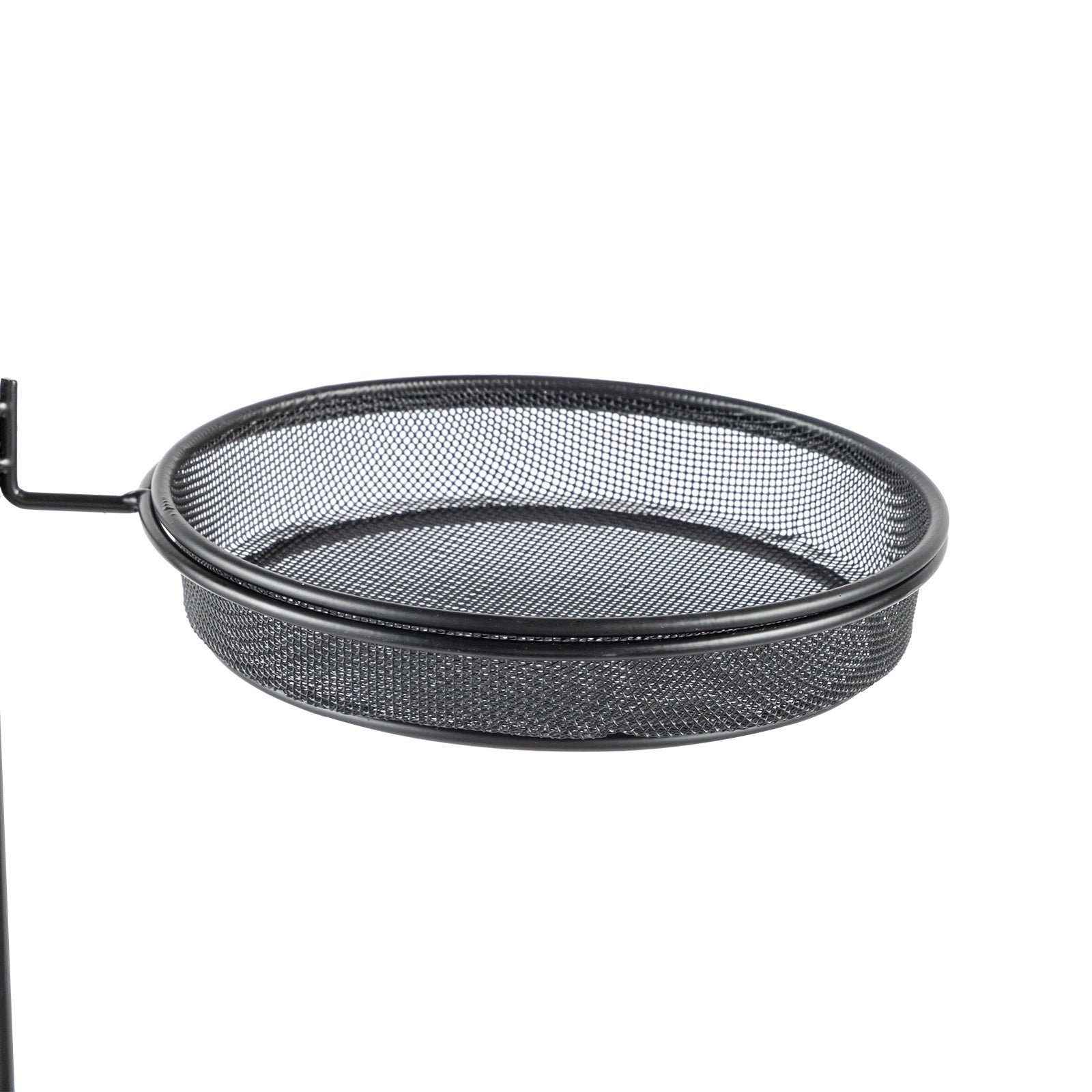 KFX-4220349 93-Inch Black Metal Bird Feeding Station with Four Hooks and Water Bowl