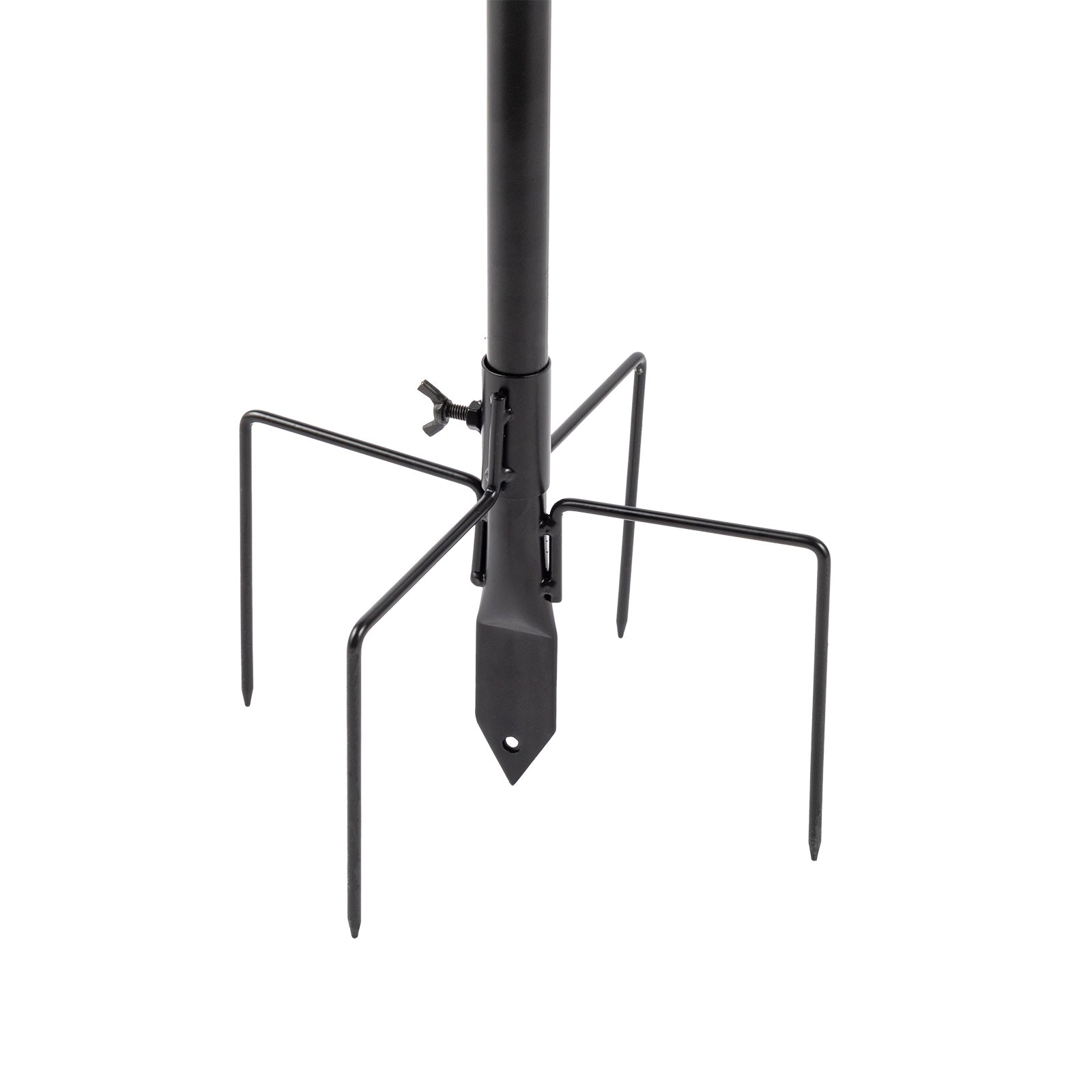 KFX-4220349 93-Inch Black Metal Bird Feeding Station with Four Hooks and Water Bowl