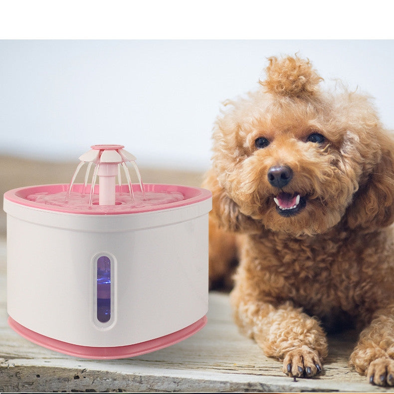 KFX-4228157 Automatic Pet Water Fountain with LED Light – 2L Capacity, BPA-Free, 3 Flow Settings, Silent Pump