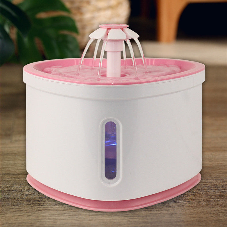 KFX-4228157 Automatic Pet Water Fountain with LED Light – 2L Capacity, BPA-Free, 3 Flow Settings, Silent Pump