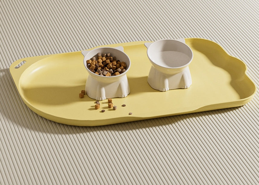 KFX-4228285 Extra-Large Waterproof Non-Slip Meal Mats for Dogs and Cats, Stain-Resistant and Easy to Clean