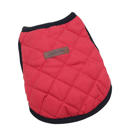 KFX-4228669 Navy, Red, and Beige Acrylic Vest Coat for Stylish Layering - Sizes XS to XXL