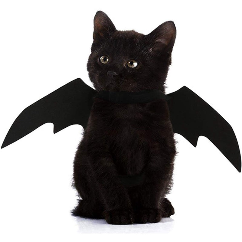 KFX-4229693 Halloween Pet Bat Wings Costume for Cats and Dogs – Lightweight Felt Fabric Decoration