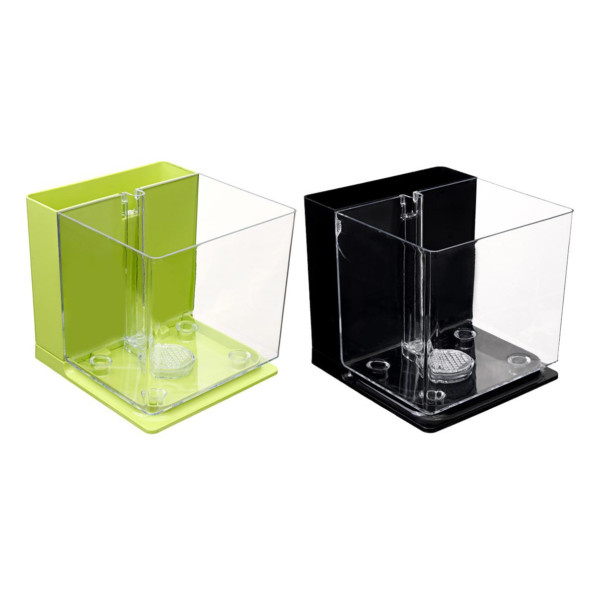 KFX-4231357 Self-Cleaning Mini Fish Tank - 2.5L with Versatile Color Options