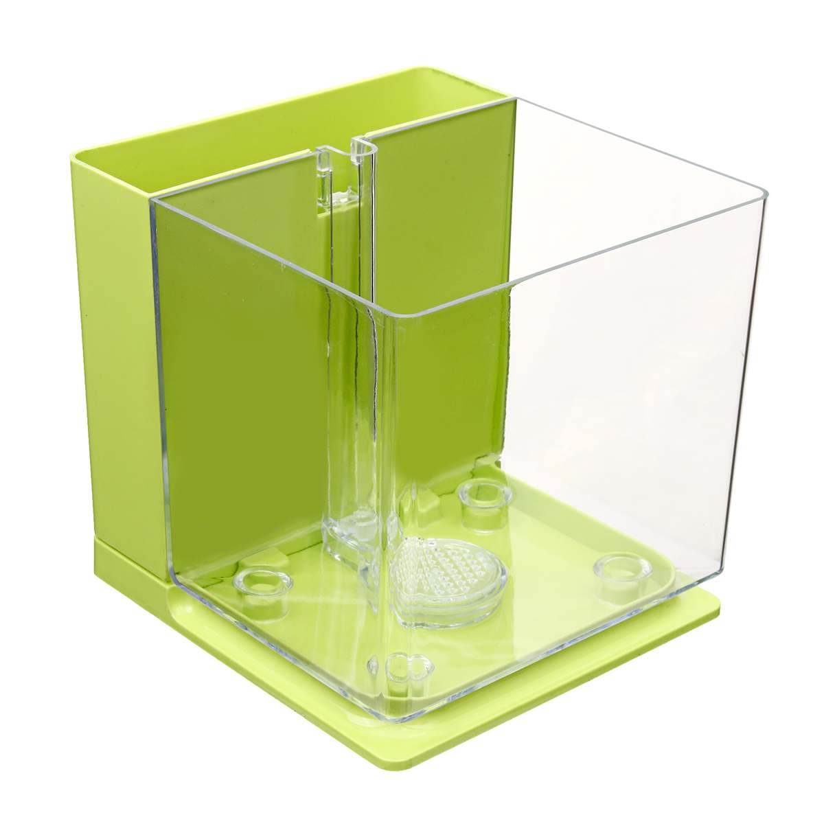 KFX-4231357 Self-Cleaning Mini Fish Tank - 2.5L with Versatile Color Options
