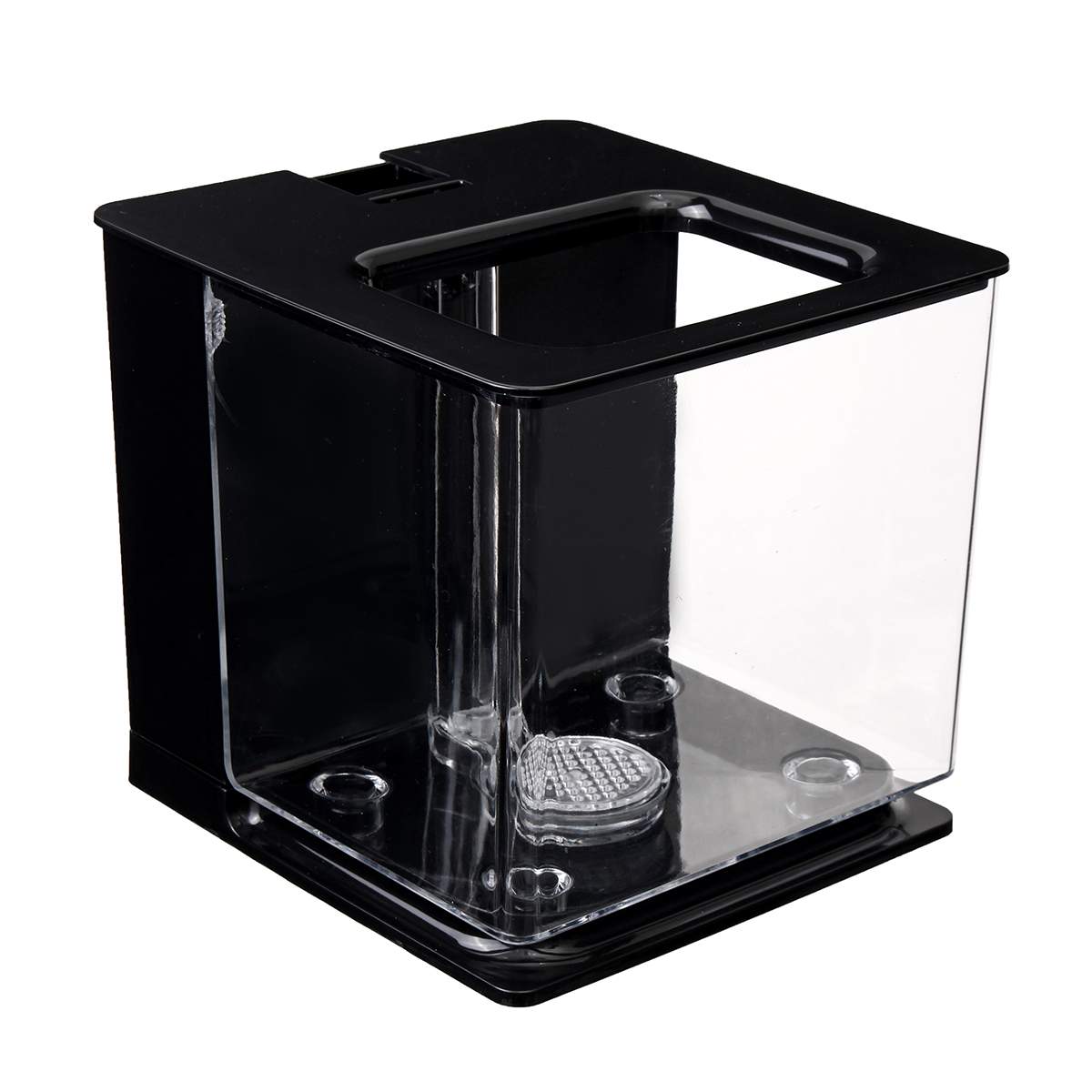KFX-4231357 Self-Cleaning Mini Fish Tank - 2.5L with Versatile Color Options