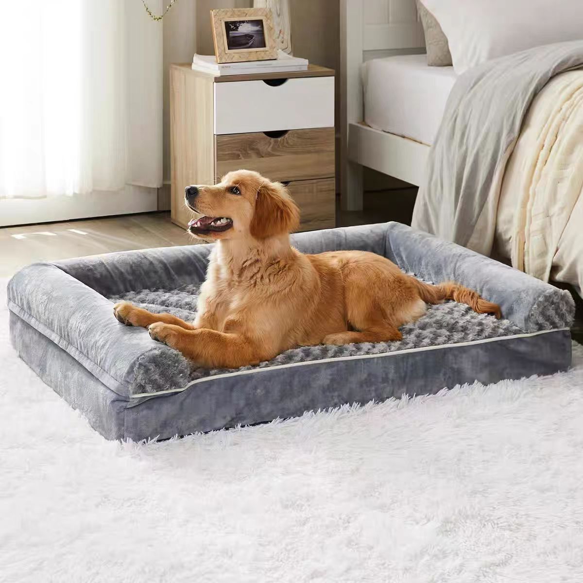 KFX-4232125 Universal Thickened Dog House - Four Seasons, Light/Dark Gray, Multiple Sizes Available