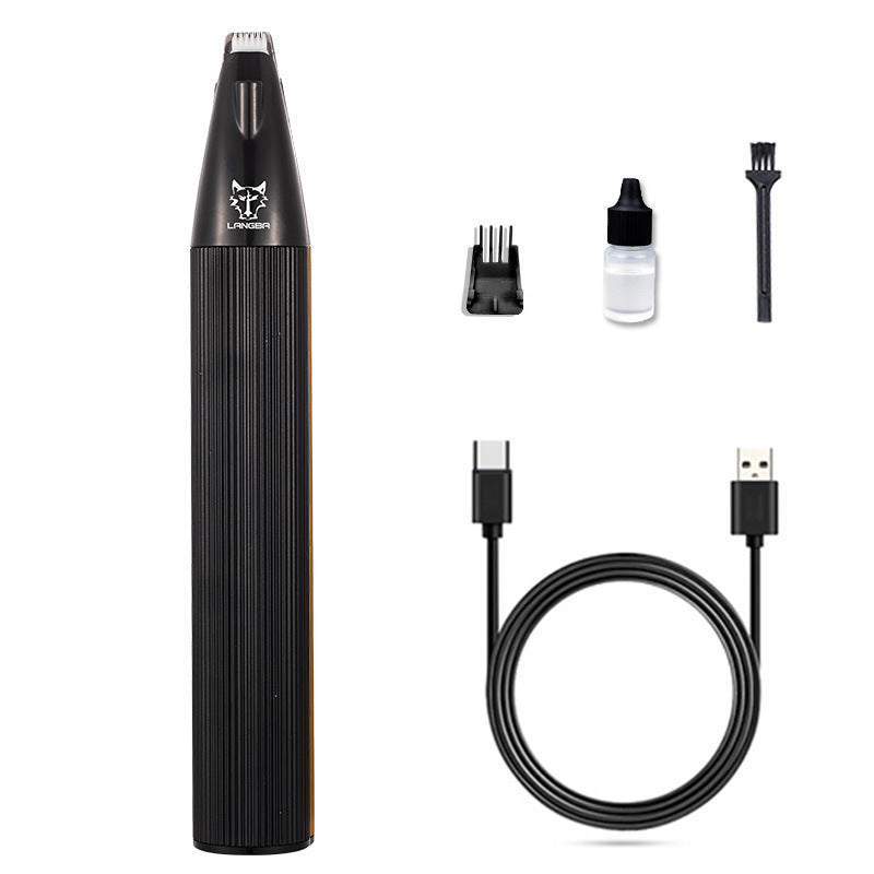 KFX-4233661 Electric Pet Foot Shaver Clipper for Dogs - Metal LED Design with Accessories
