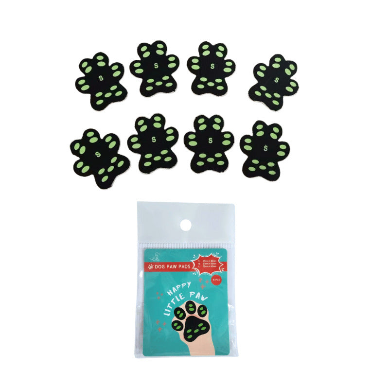 KFX-4234685 Breathable Silicone Cloth Dog Claw Protection Footstickers - 8 Pack Sizes S & M