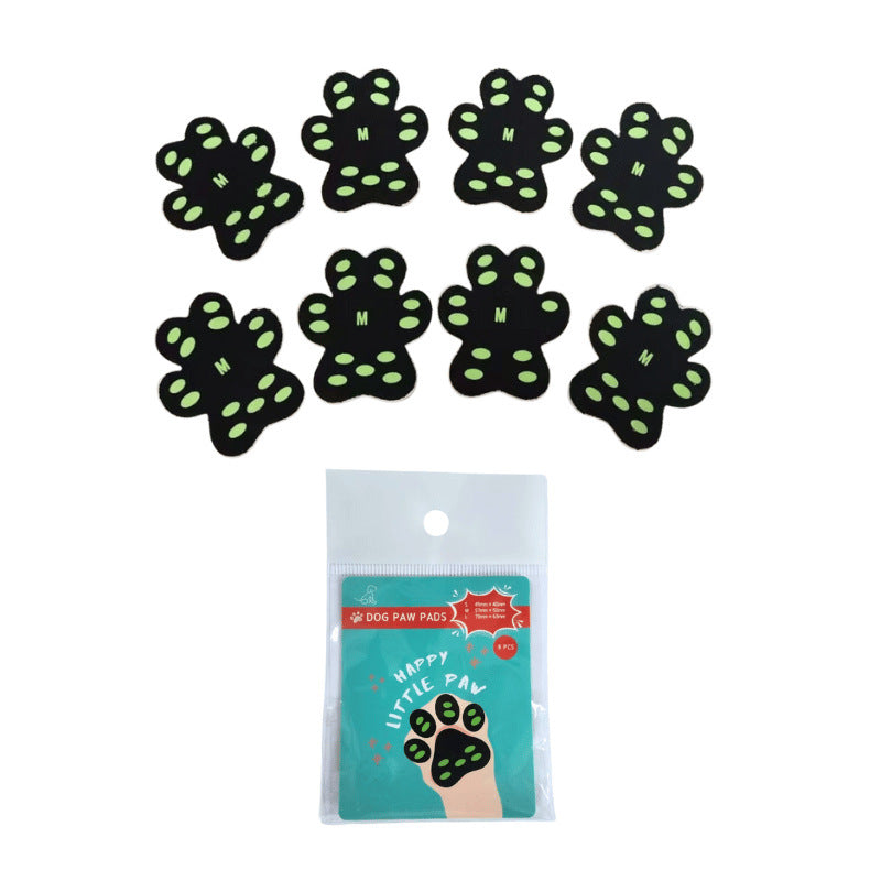 KFX-4234685 Breathable Silicone Cloth Dog Claw Protection Footstickers - 8 Pack Sizes S & M