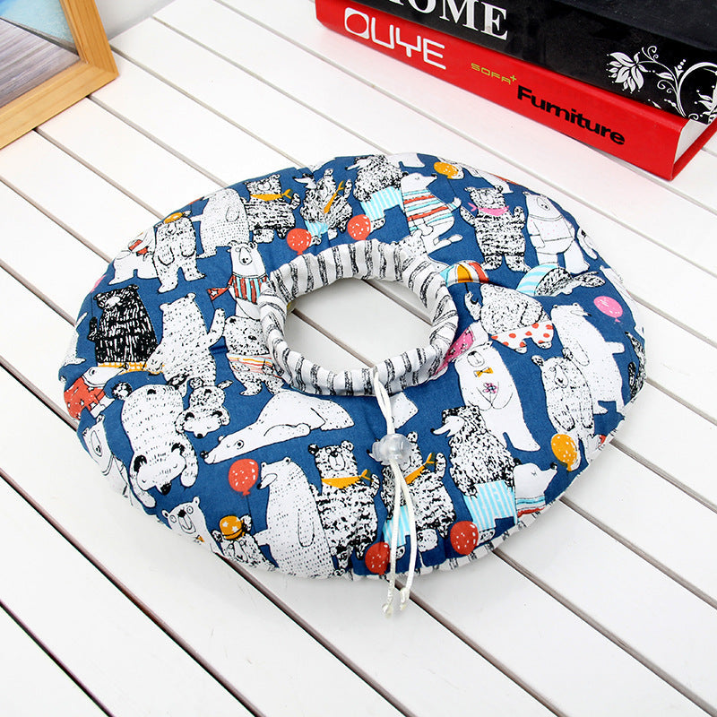 KFX-4235453 Cotton Non-Slip Pet Ring for Cats and Small Dogs, Soft Fabric, Adjustable Fit
