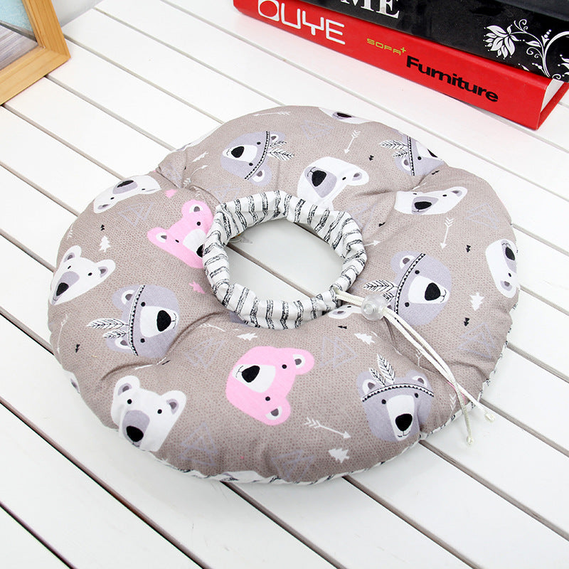 KFX-4235453 Cotton Non-Slip Pet Ring for Cats and Small Dogs, Soft Fabric, Adjustable Fit