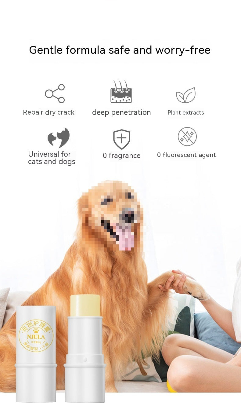 KFX-4235709 Pet Foot Cream for Dryness and Cracking Care, Moisturizing Formula for Paw Pads and Nose Tips, 6g