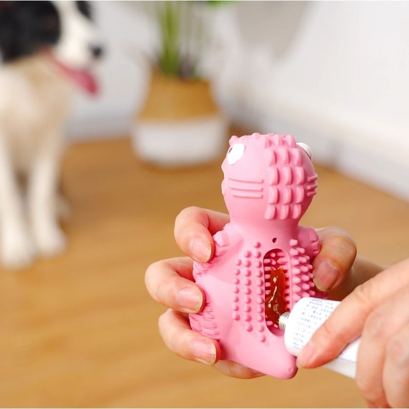 KFX-4238653 Leak-Proof Dinosaur Dog Toy in Various Colors for Long-Lasting Chewing Fun