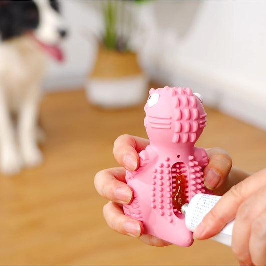 KFX-4238653 Leak-Proof Dinosaur Dog Toy in Various Colors for Long-Lasting Chewing Fun