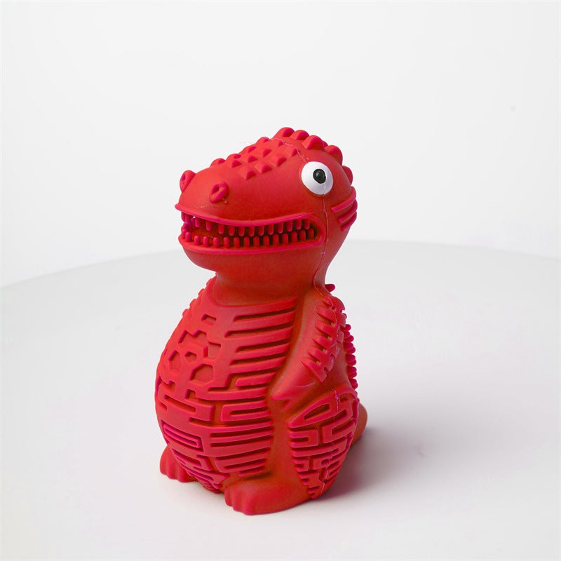 KFX-4238653 Leak-Proof Dinosaur Dog Toy in Various Colors for Long-Lasting Chewing Fun