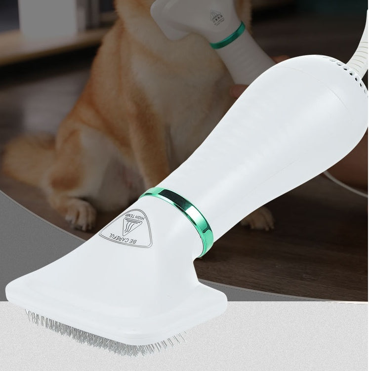 KFX-4239421 All-in-One Cat and Dog Brushing Comb with Adjustable Hair Dryer and Styling Features