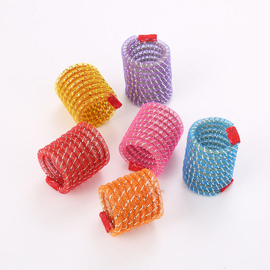 KFX-4241085 Interactive Spring Hose Toy for Cats - Random Color - 3.2x4cm, Plastic Fun