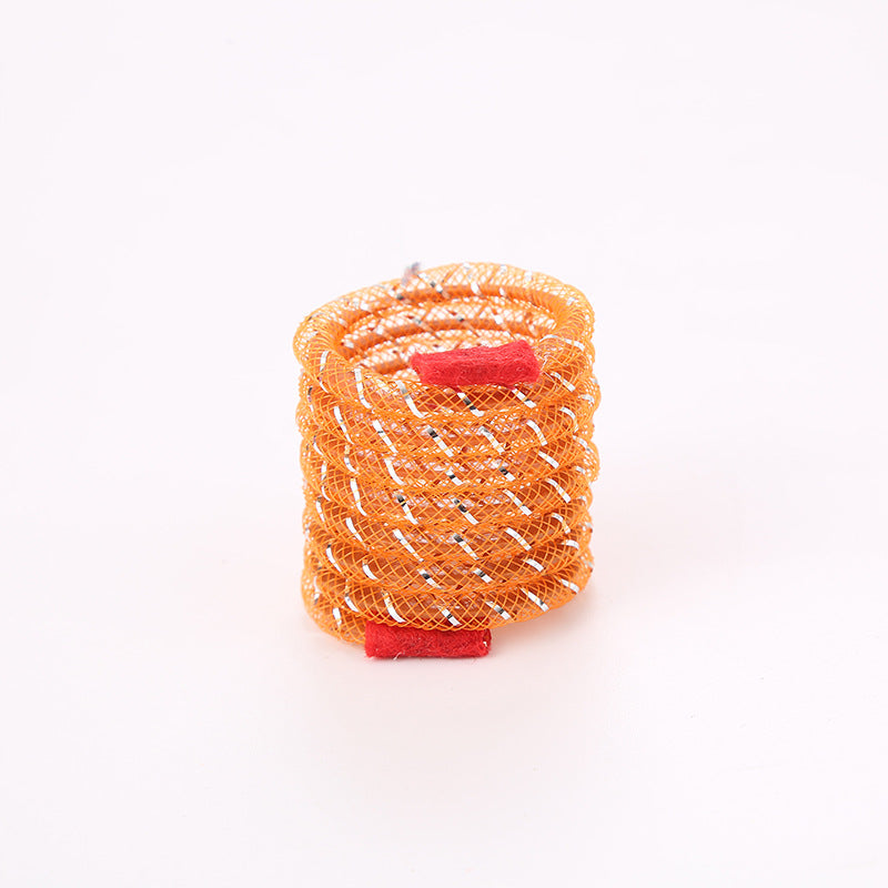 KFX-4241085 Interactive Spring Hose Toy for Cats - Random Color - 3.2x4cm, Plastic Fun