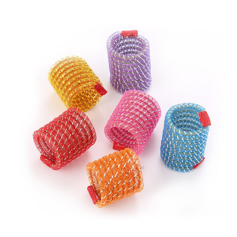 KFX-4241085 Interactive Spring Hose Toy for Cats - Random Color - 3.2x4cm, Plastic Fun