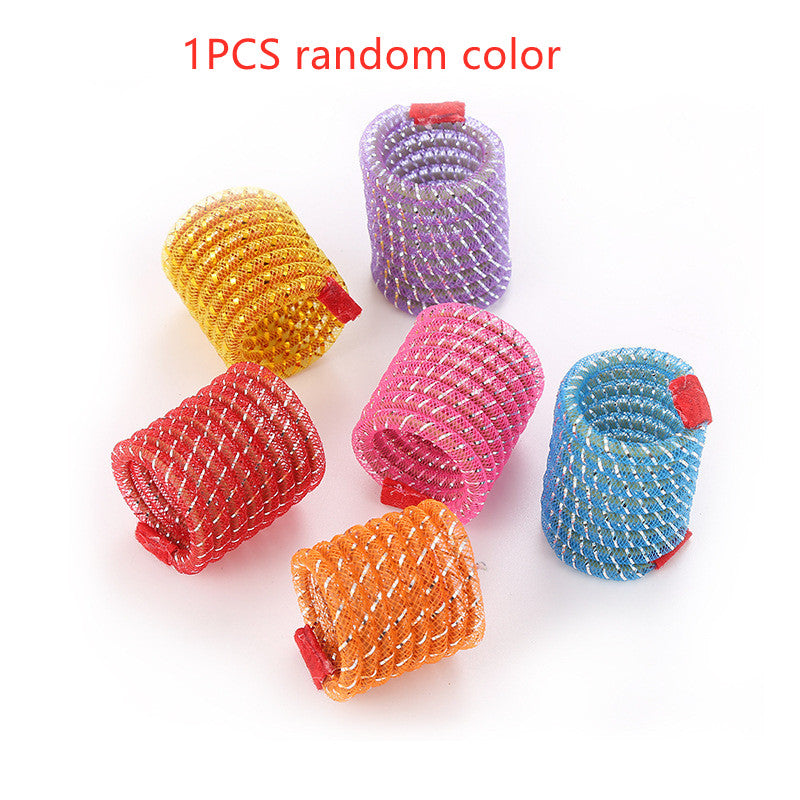 KFX-4241085 Interactive Spring Hose Toy for Cats - Random Color - 3.2x4cm, Plastic Fun