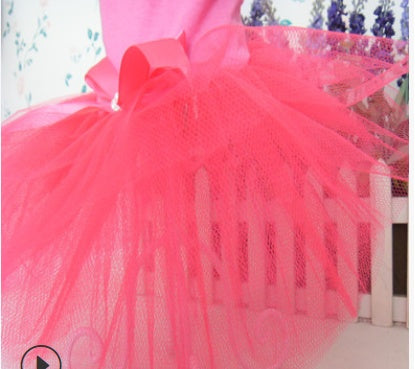 KFX-4241981 Spring and Summer Cotton Princess Skirt for Female Teddy Dogs