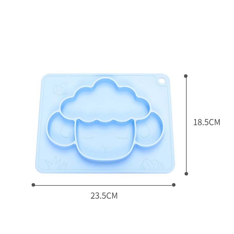 KFX-4243773 Silicone Pet Bowl with Sucker Licking Pad - Durable, Temperature Resistant, 23.5x18.5cm, Assorted Colors