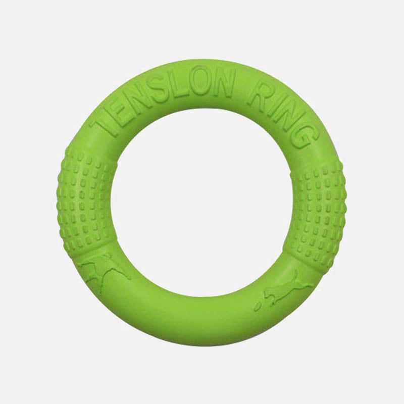 KFX-4244413 Portable EVA Pet Pull Ring Interactive Training Circle - 18cm Diameter Natural Loofah Material