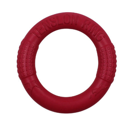 KFX-4244413 Portable EVA Pet Pull Ring Interactive Training Circle - 18cm Diameter Natural Loofah Material