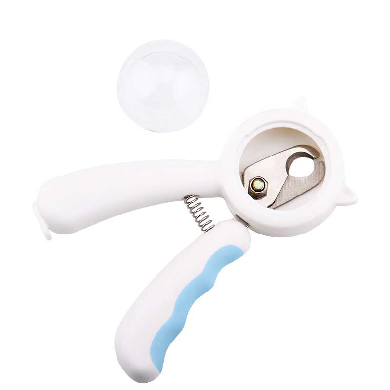KFX-4247357 Splash-Proof Pet Nail Scissors with Hidden File and Protective Cover