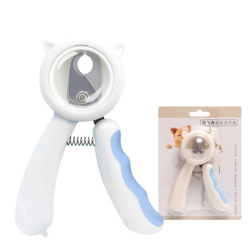 KFX-4247357 Splash-Proof Pet Nail Scissors with Hidden File and Protective Cover