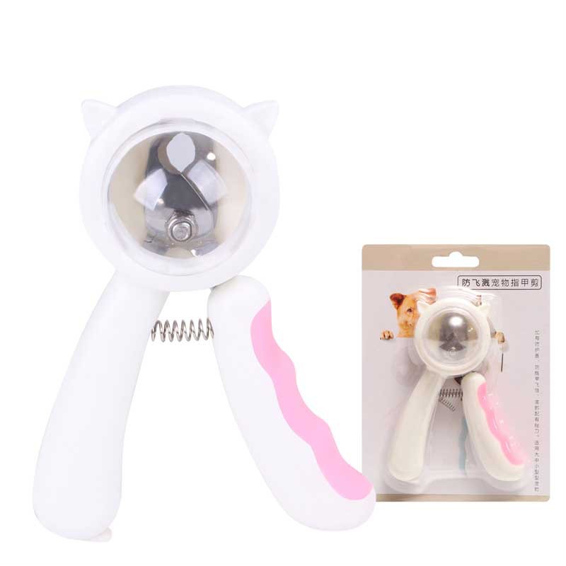 KFX-4247357 Splash-Proof Pet Nail Scissors with Hidden File and Protective Cover