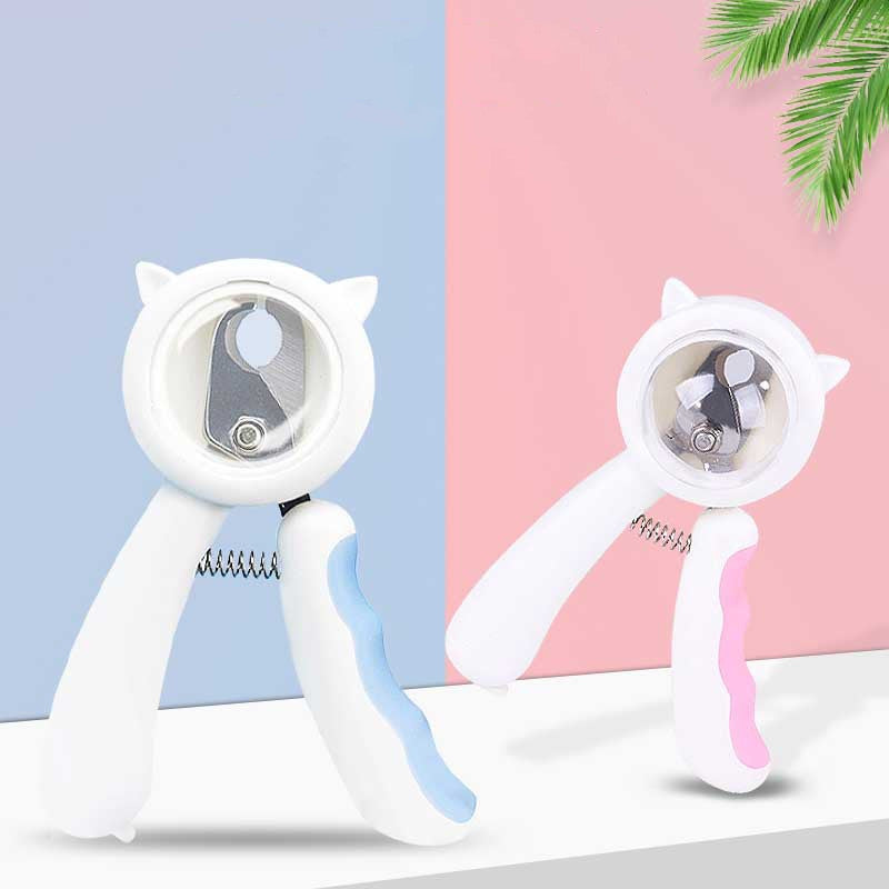 KFX-4247357 Splash-Proof Pet Nail Scissors with Hidden File and Protective Cover