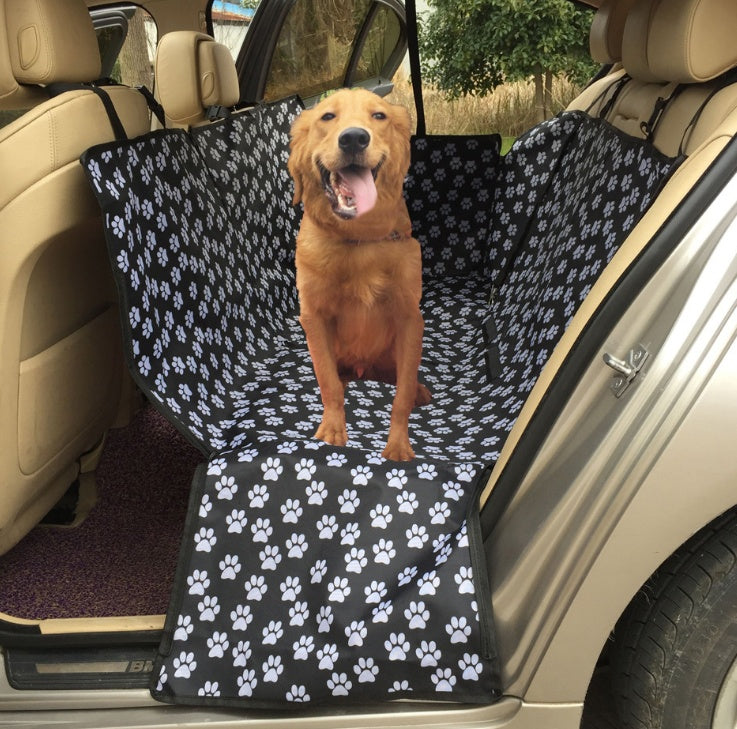 KFX-4251197 Waterproof Dog Car Seat Cover with Safety Buckle and Zipper for Large and Medium Pets