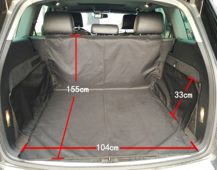 KFX-4251197 Waterproof Dog Car Seat Cover with Safety Buckle and Zipper for Large and Medium Pets