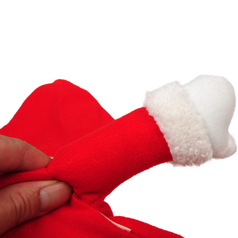 KFX-4253501 Transform Your Pet into Santa Claus with Cozy Fine Brushed Cloth Costume