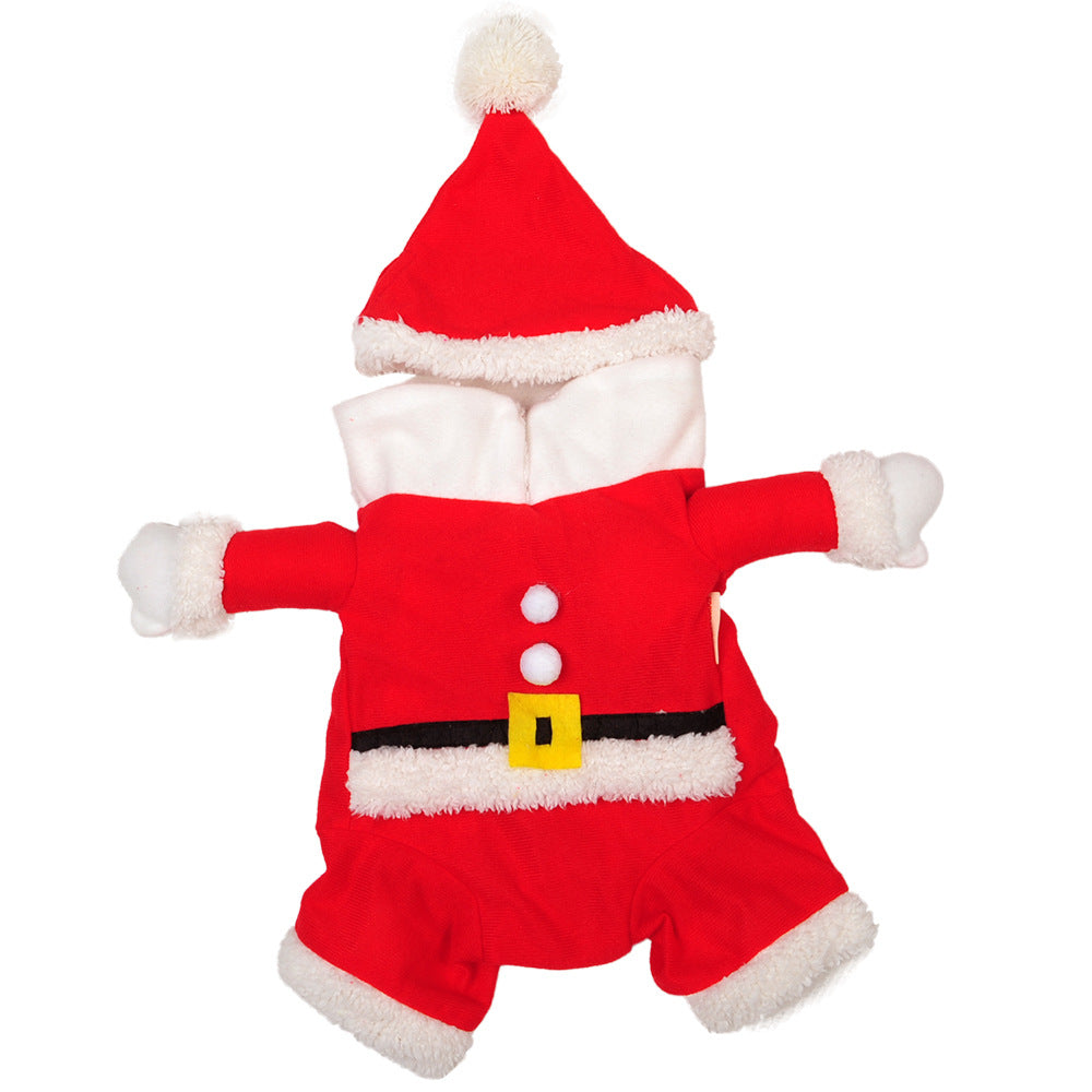 KFX-4253501 Transform Your Pet into Santa Claus with Cozy Fine Brushed Cloth Costume
