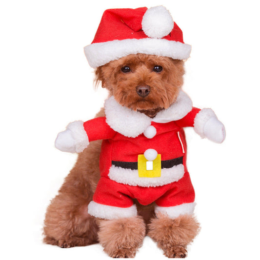 KFX-4253501 Transform Your Pet into Santa Claus with Cozy Fine Brushed Cloth Costume