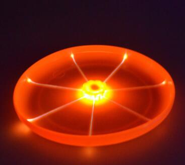 KFX-4255933 LED Flying Saucer Spin Disk Toy with Colorful Lights - Outdoor Fun Adventure