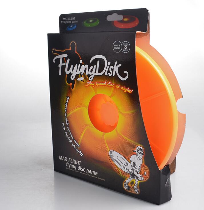 KFX-4255933 LED Flying Saucer Spin Disk Toy with Colorful Lights - Outdoor Fun Adventure