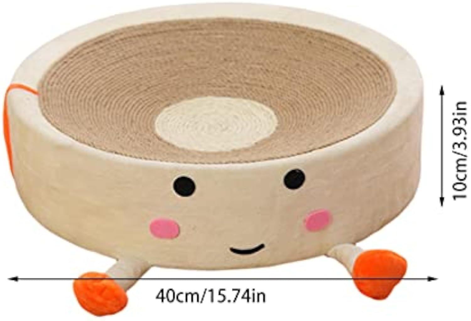 KFX-4256573 Natural Sisal Cat Scratching Board and Nest - Wear Resistant Cat Toy for Indoor Use