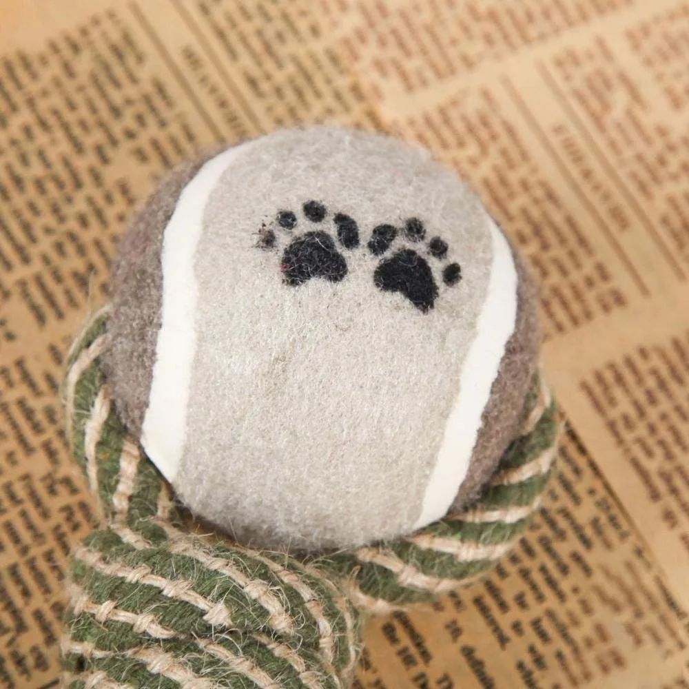KFX-4257725 Durable Cotton Rope Knot Toy for Medium and Large Dogs - Interactive Chewing Toy