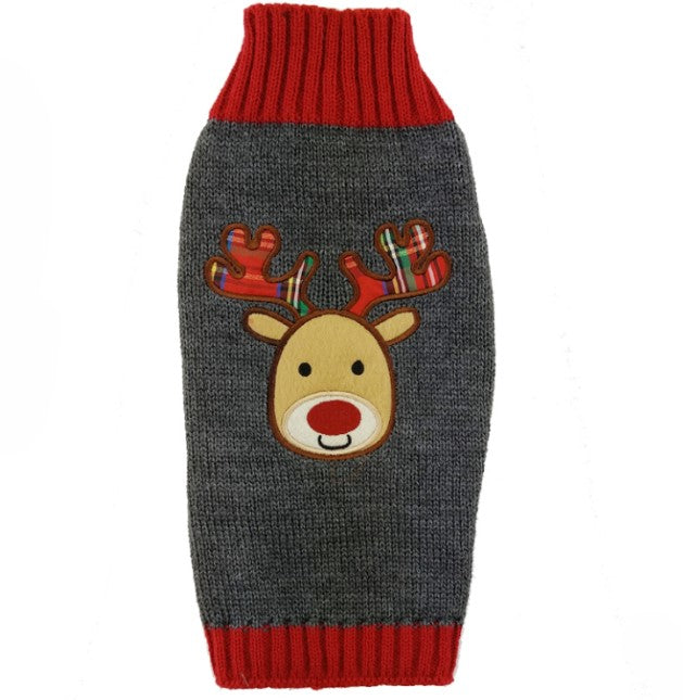 KFX-4259261 Cozy Christmas Pet Sweater in Various Sizes for Dogs and Cats