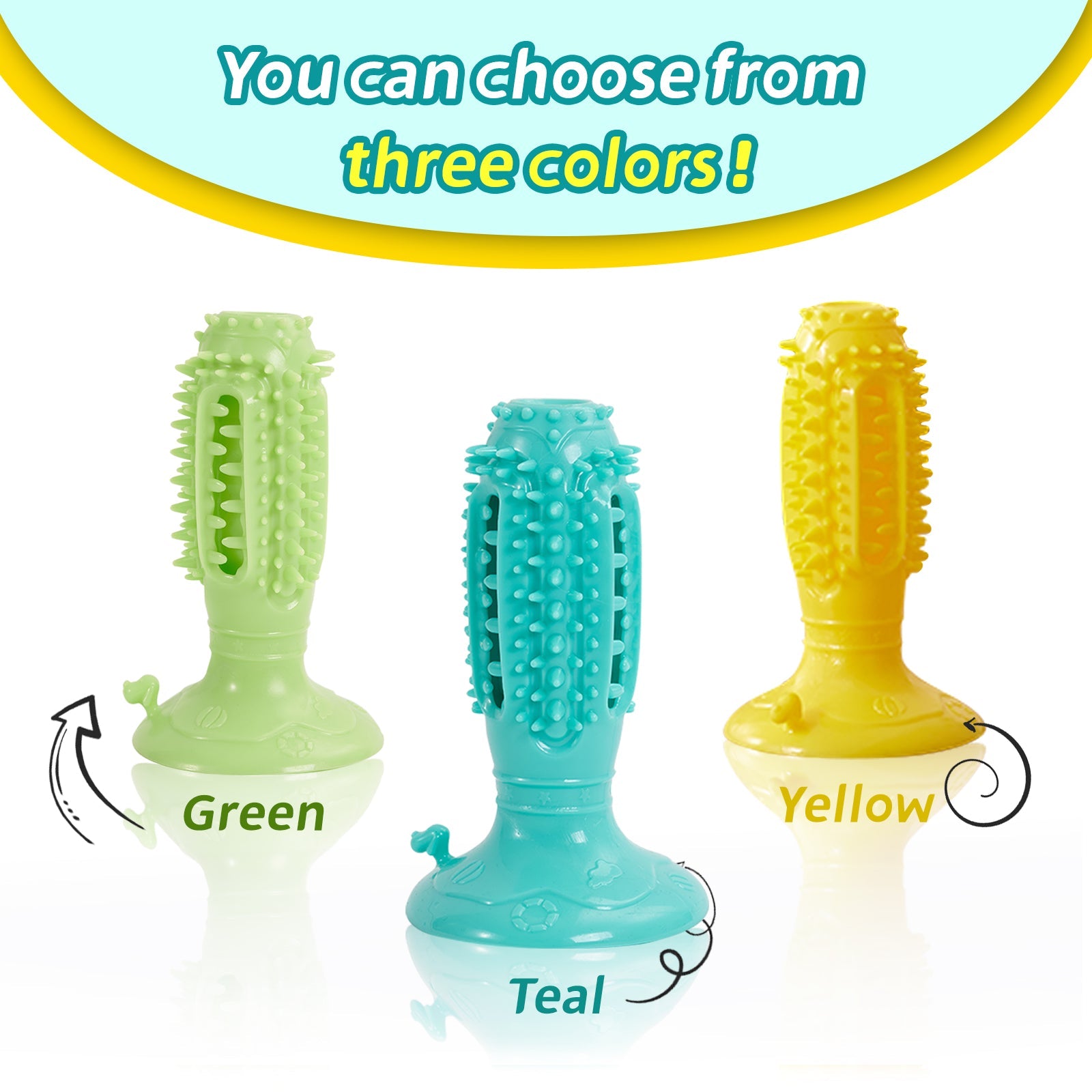KFX-4262333 Interactive Squeaky Dog Balls - 4 Pack Teething Chew Toys for Teeth Cleaning and Training Small Dogs