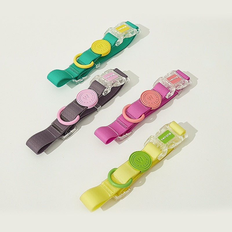 KFX-4262845 Durable Nylon Dog Collar and Hand-Holding Rope in Multiple Colors