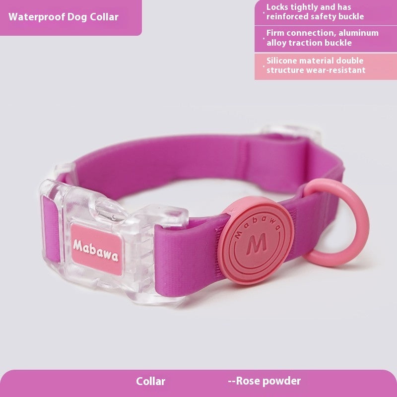 KFX-4262845 Durable Nylon Dog Collar and Hand-Holding Rope in Multiple Colors